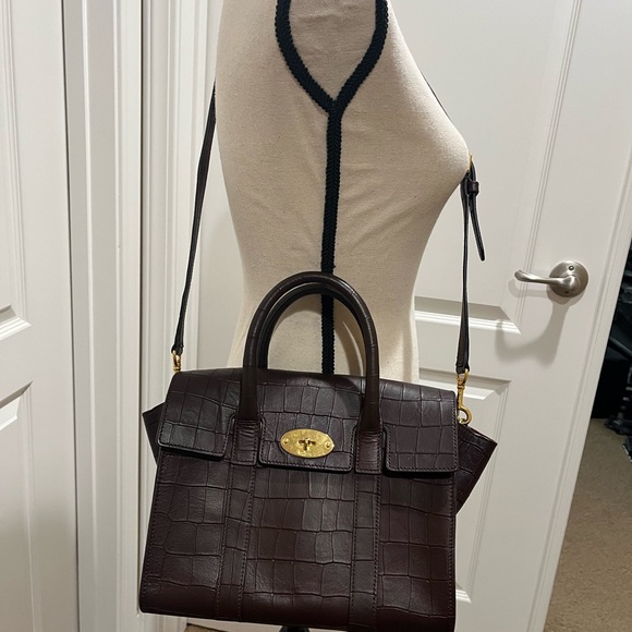 MULBERRY SMALL CROC EMBOSSED BAYSWATER - Picture 13 of 15